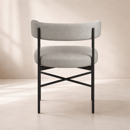 Rivage Linen Textured Fabric Upholstered Dining Chair (set of 2)