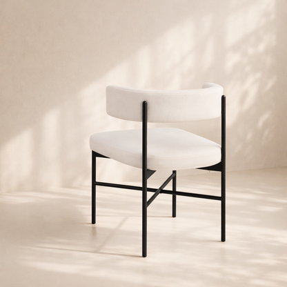 Rivage Linen Textured Fabric Upholstered Dining Chair (set of 2)