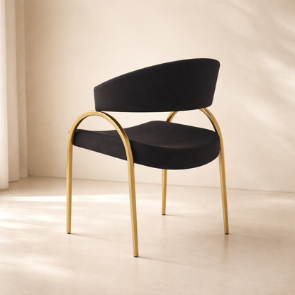 Privet Linen Textured Fabric Upholstered Dining Chair (set of 2)