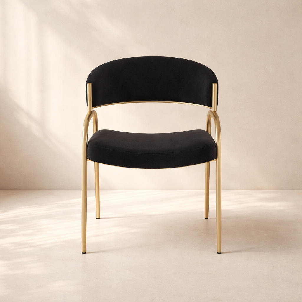 Privet Linen Textured Fabric Upholstered Dining Chair (set of 2)