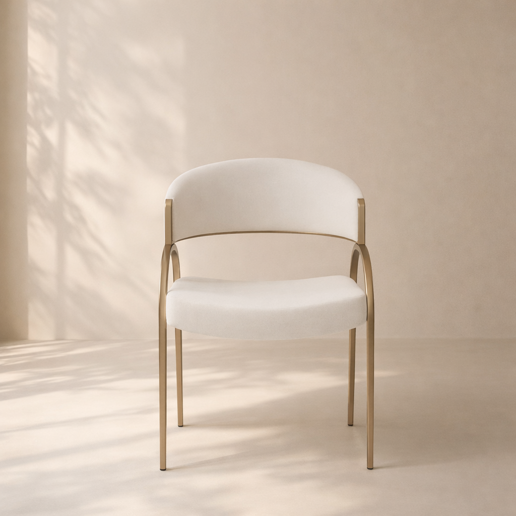 Privet Linen Textured Fabric Upholstered Dining Chair (set of 2)