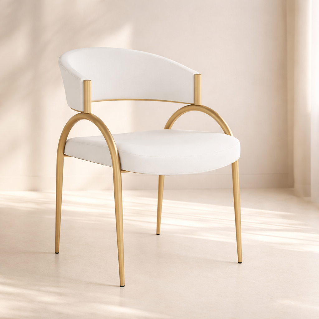 Privet Linen Textured Fabric Upholstered Dining Chair (set of 2)