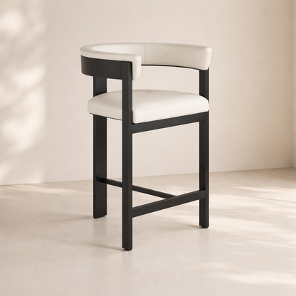 Romeo Vegan Leather Counter Stool (set of 2)