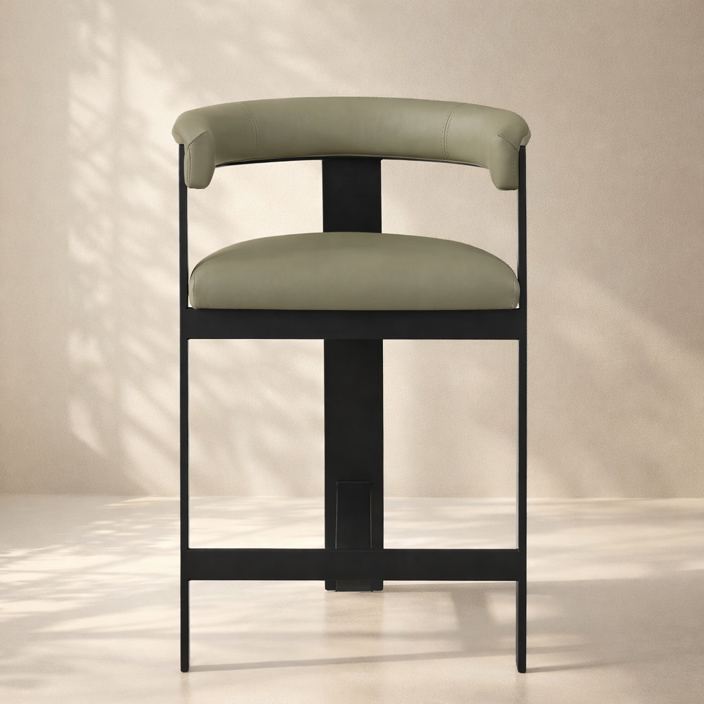 Romeo Vegan Leather Counter Stool (set of 2)