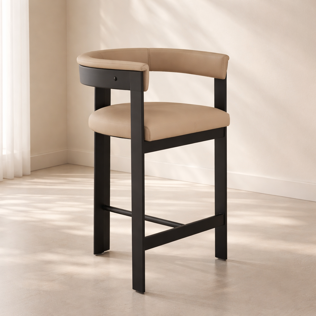 Romeo Vegan Leather Counter Stool (set of 2)