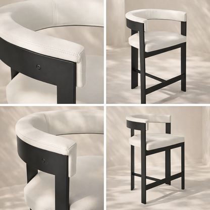 Romeo Vegan Leather Counter Stool (set of 2)