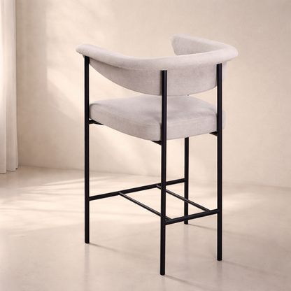 Malin Linen Fabric Counter Stool (set of 2)