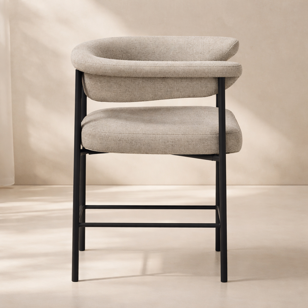 Malin Linen Fabric Counter Stool (set of 2)