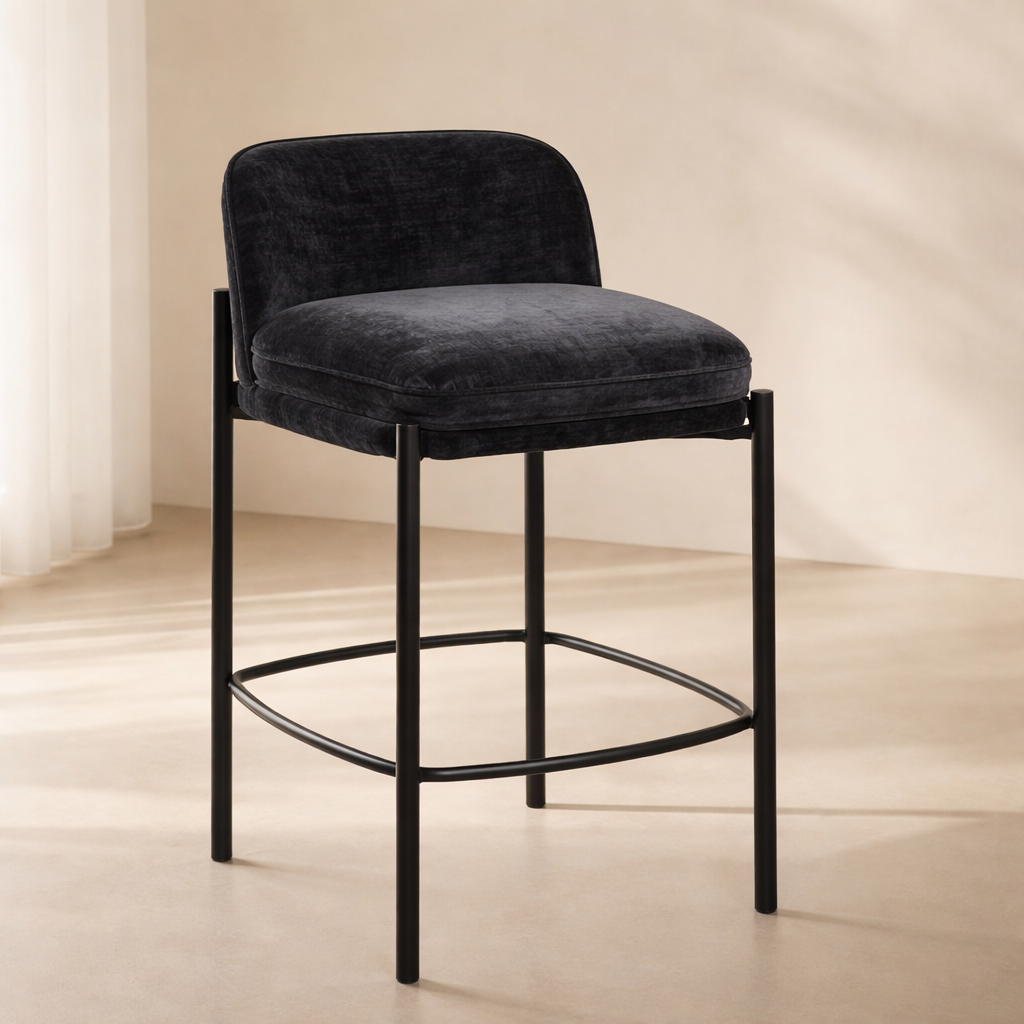 Burton Chenille Counter Stool (set of 2)