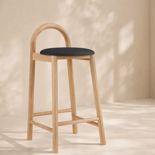 Calvin Vegan Leather Upholstered Counter Stool