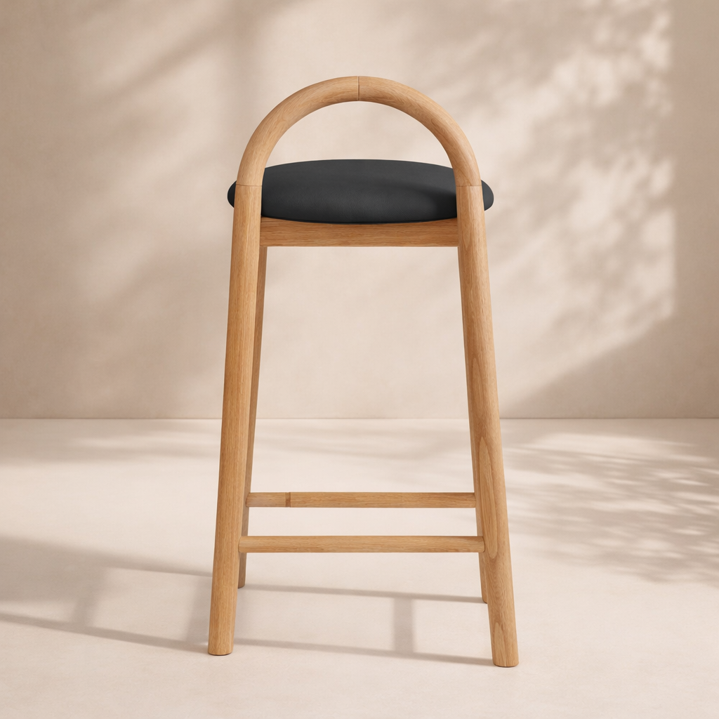 Calvin Vegan Leather Upholstered Counter Stool