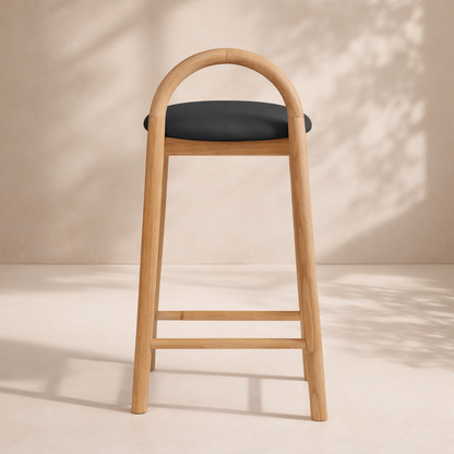 Calvin Vegan Leather Upholstered Counter Stool