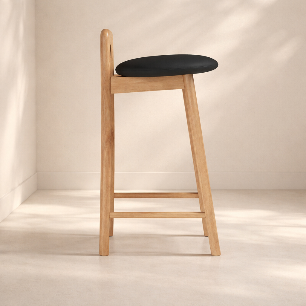 Calvin Vegan Leather Upholstered Counter Stool