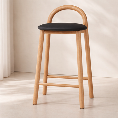 Calvin Vegan Leather Upholstered Counter Stool