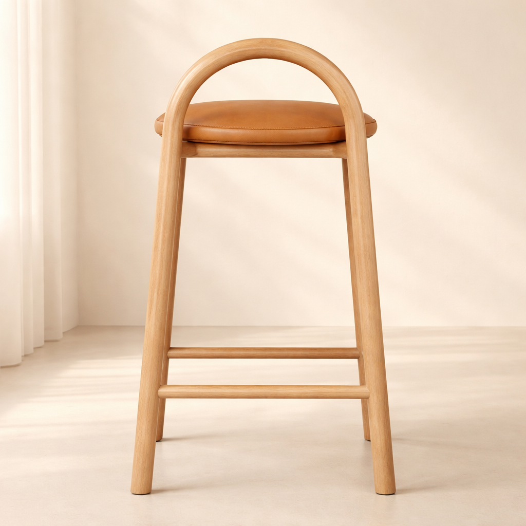 Calvin Vegan Leather Upholstered Counter Stool