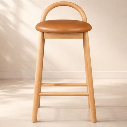 Calvin Vegan Leather Upholstered Counter Stool