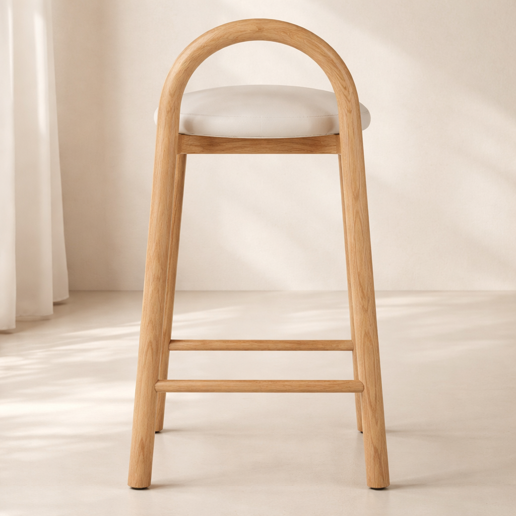 Calvin Vegan Leather Upholstered Counter Stool