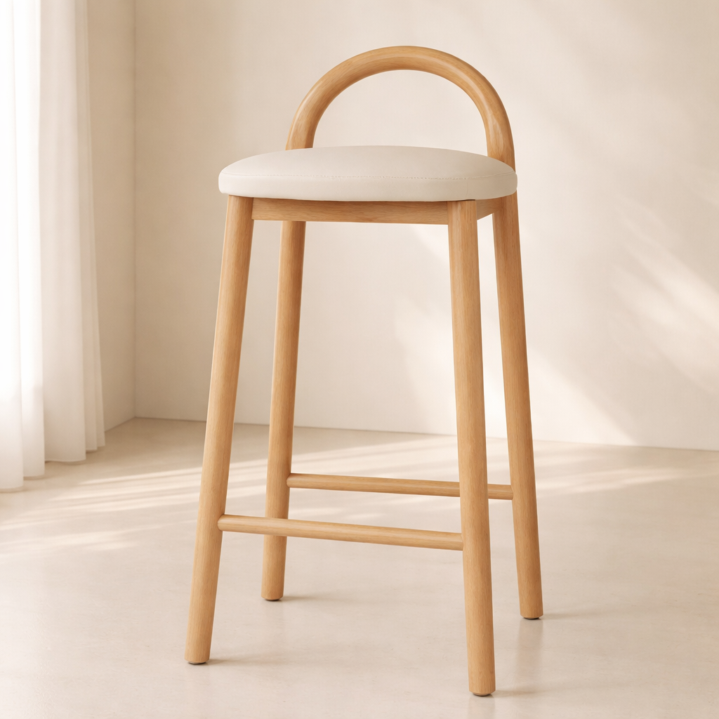 Calvin Vegan Leather Upholstered Counter Stool