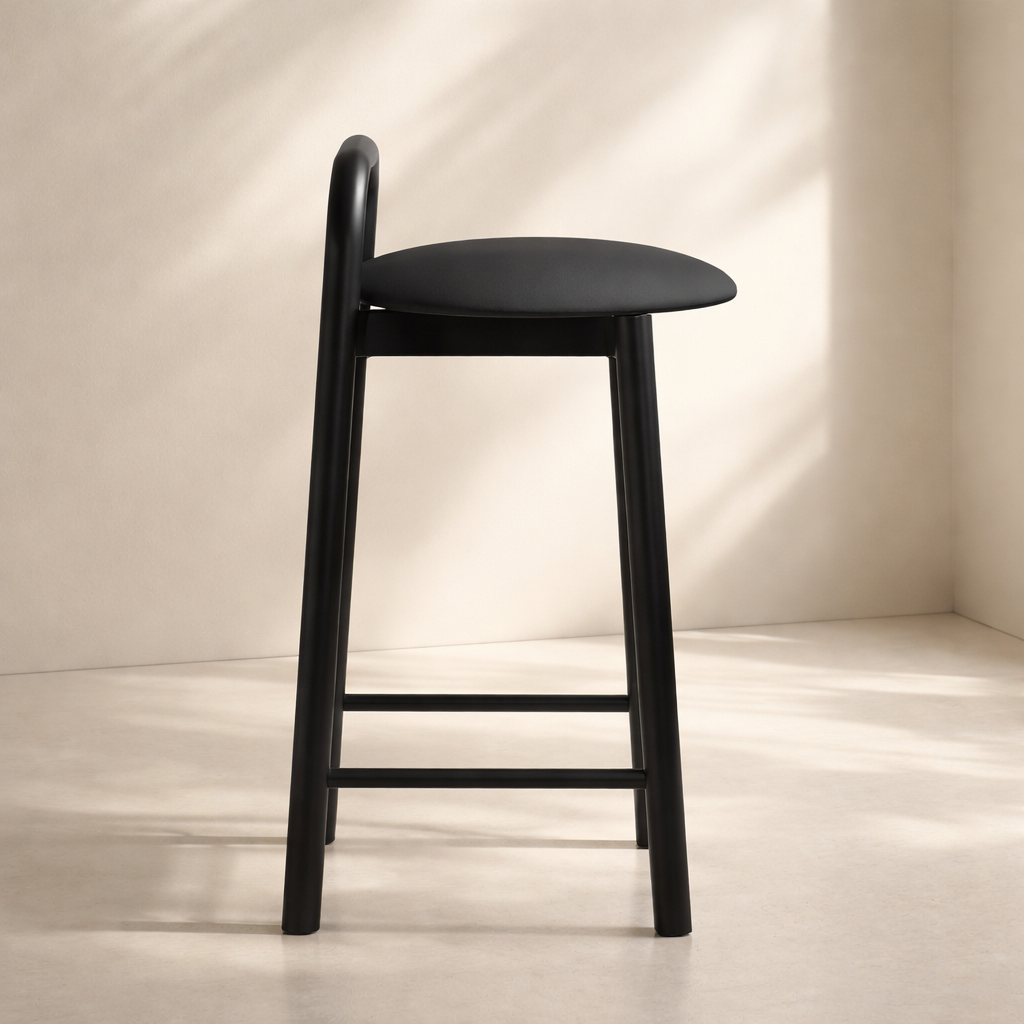 Calvin Vegan Leather Upholstered Counter Stool