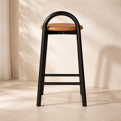 Calvin Vegan Leather Upholstered Counter Stool