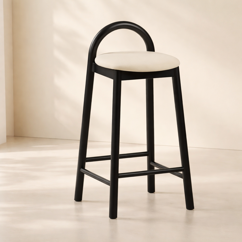 Calvin Vegan Leather Upholstered Counter Stool
