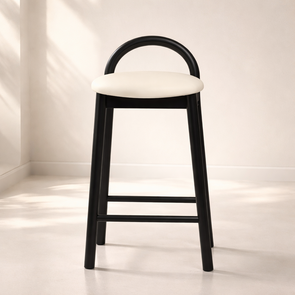Calvin Vegan Leather Upholstered Counter Stool