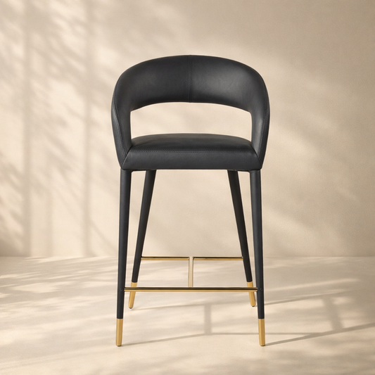 Destiny Vegan Leather Upholstered Stool