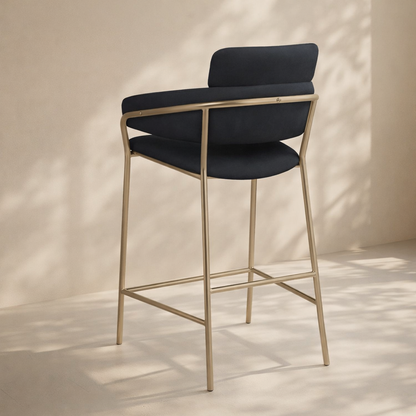 Yara Velvet Counter Stool
