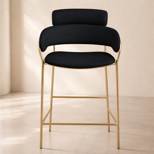 Yara Velvet Counter Stool