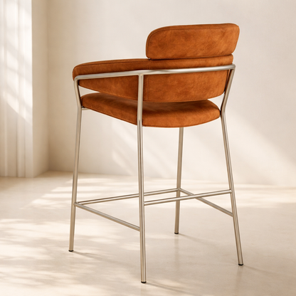 Yara Velvet Counter Stool