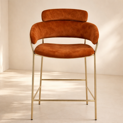 Yara Velvet Counter Stool