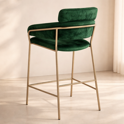 Yara Velvet Counter Stool