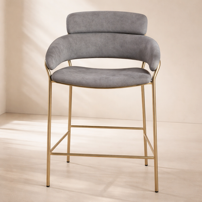 Yara Velvet Counter Stool