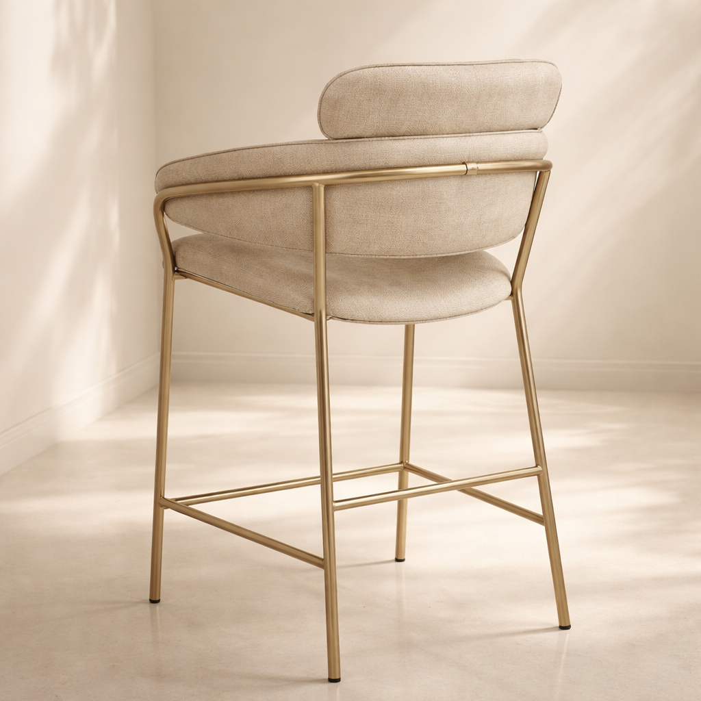 Yara Velvet Counter Stool