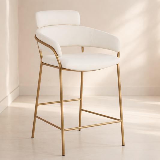 Yara Vegan Leather Counter Stool