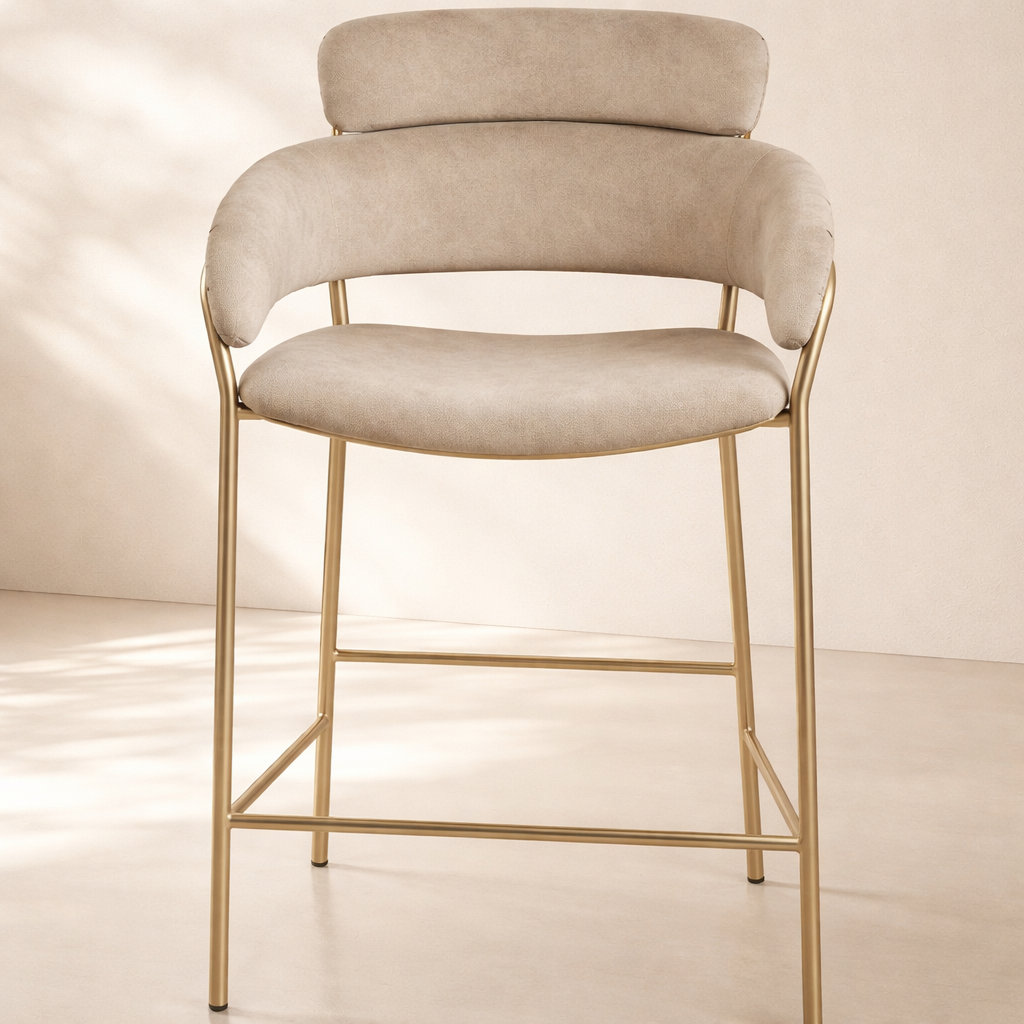 Yara Velvet Counter Stool