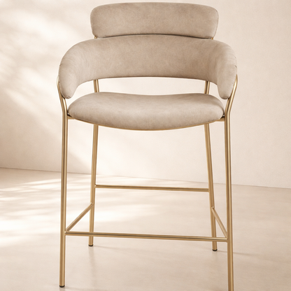 Yara Velvet Counter Stool