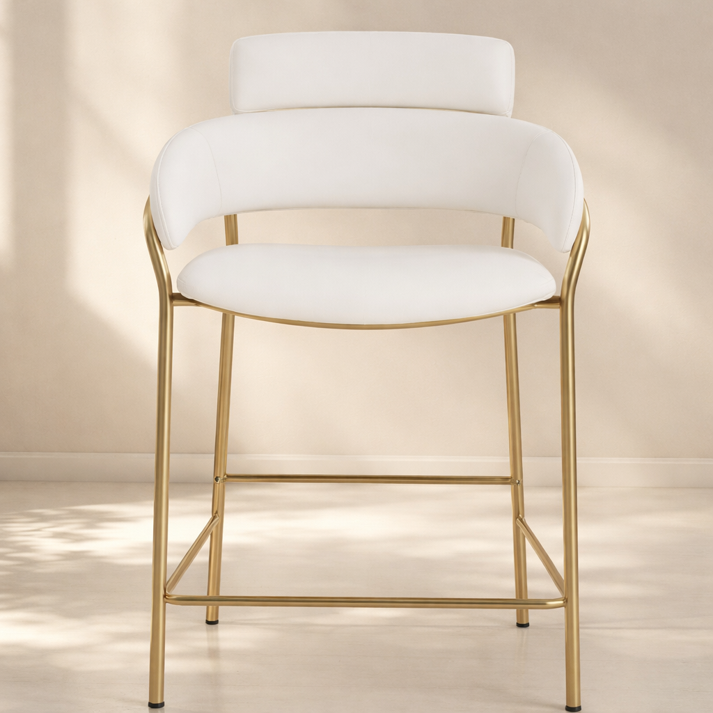 Yara Vegan Leather Counter Stool