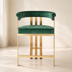 Marcello Velvet Upholstered Counter Stool (set of 2) 