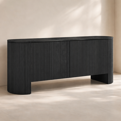 Belinda Beech Wood And Oak Veneer Sideboard | Buffet
