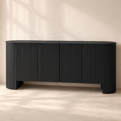 Belinda Beech Wood And Oak Veneer Sideboard | Buffet