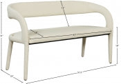 Sylvester Vegan Leather Bench