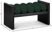 Small Waverly Boucle Fabric Bench