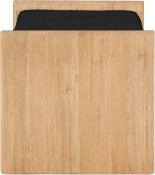 Small Waverly Boucle Fabric Bench