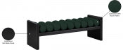 Waverly Boucle Fabric Bench