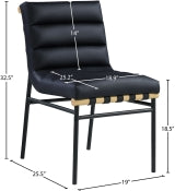 Burke Vegan Leather Dining Chair (Set of 2)