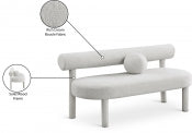 Parlor Boucle Fabric Bench