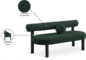 Parlor Boucle Fabric Bench