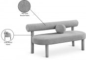 Parlor Boucle Fabric Bench