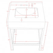 Marmo 24" Bathroom Vanity